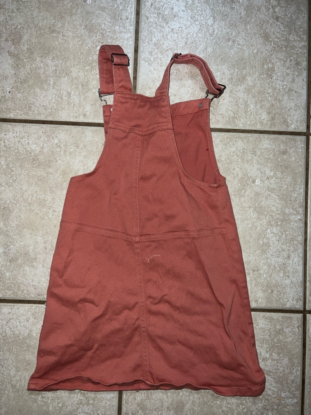 J for Justify Rust-Red Button-Front Overall Dress - Picture 4 of 4